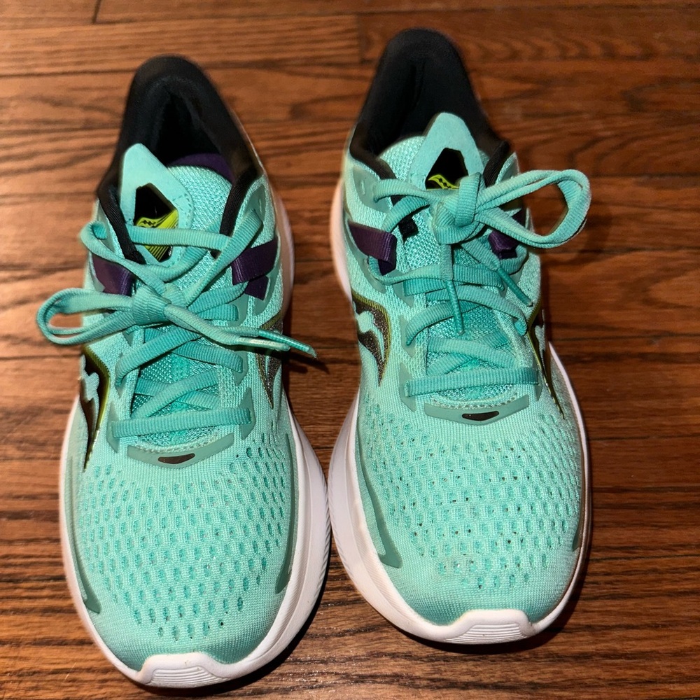 Saucony ride 15 cool mint women sz 7.5